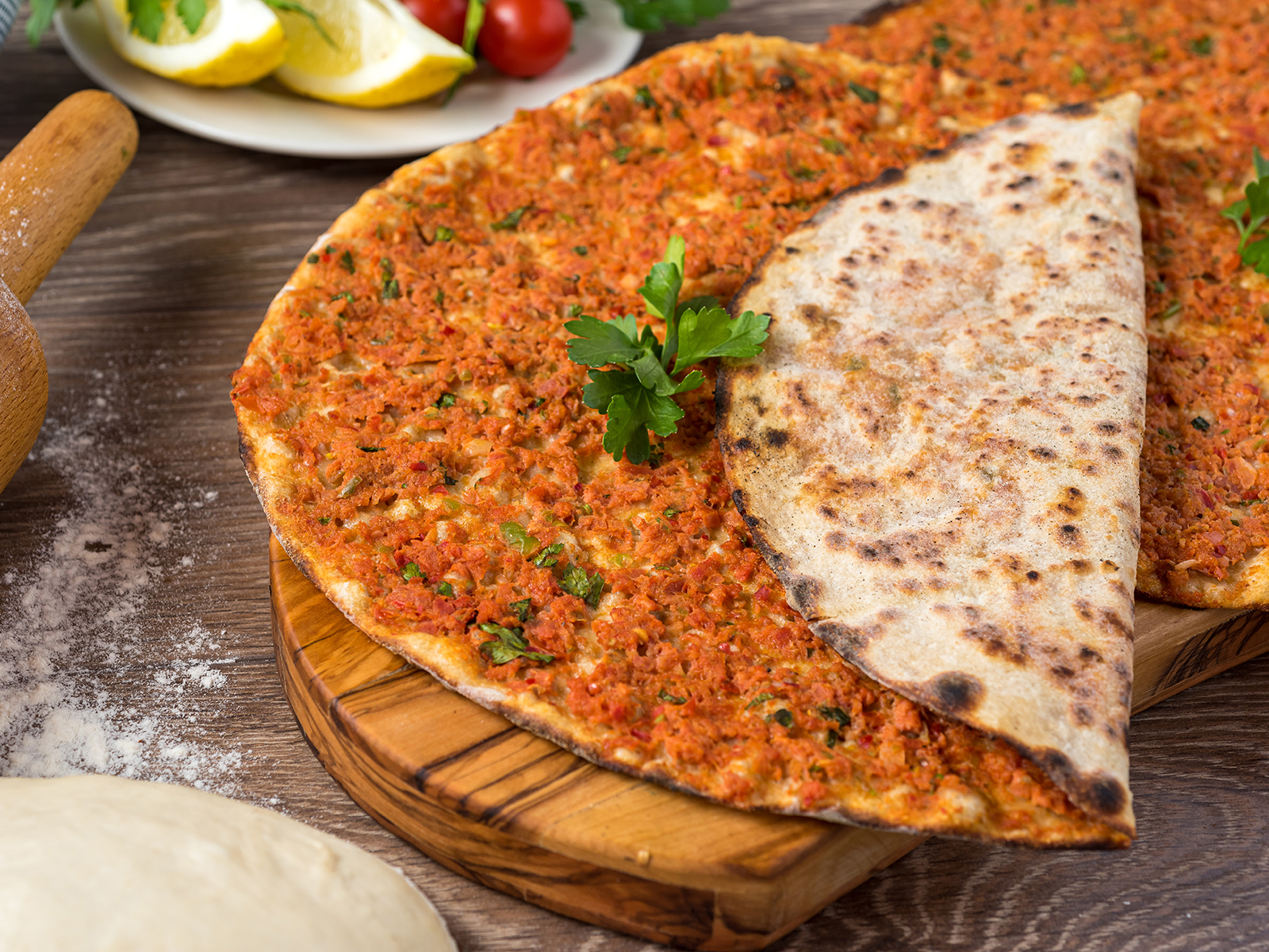 Lahmacun mit Käse